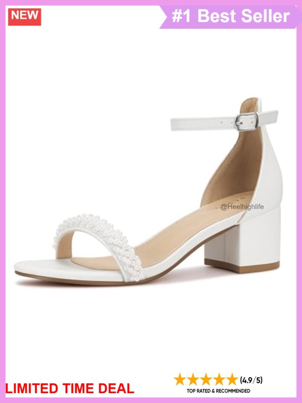 Women's Open Toe Ankle Strap Low Block Chunky Heel Sandals Faux Leather